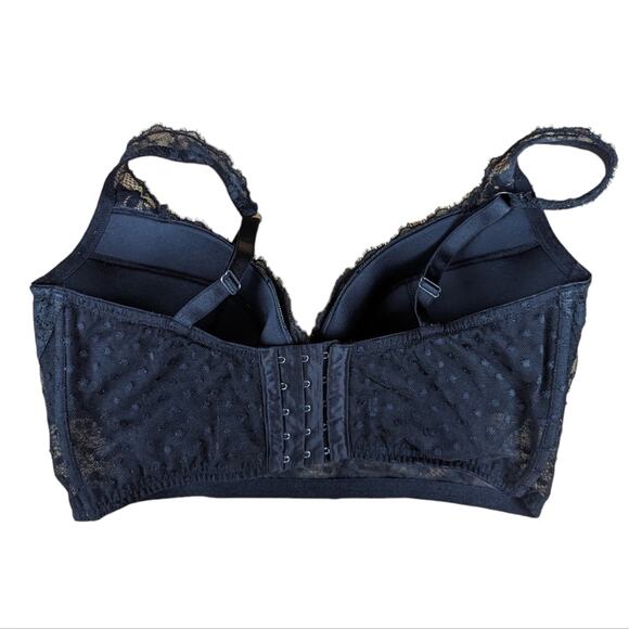 Victoria's Secret Dream Angels V Cut Corset Bra Black Lace Underwire - Size 36DD - Picture 4 of 7